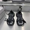 Дизайнер Balencigs Модная повседневная обувь Роликовые коньки 2024 Top Edition New Paris 3X1 Dad Shoes Толстая подошва на шнуровке Спортивная мужская женская повседневная обувь для старых пар 5HOG