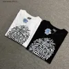 Men's T-Shirts Fingerprint printing always does what you should do mens womens short sleeved T-shirts T240220