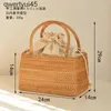 Totes casual ollow raan cesta sacos de vime tecido feminino andbags andmade verão beac palha saco pequeno balde saco bali tote bolsash24220