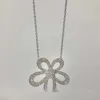 Four-leaf Clover Necklace Designer Women Original Quality Necklaces Sunflower Necklace Womens Full Diamond Flower Petals Lucky Flower Collar Chain