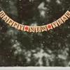 Party Decoration Happy Year Pennant Banner With String Hanging Cloth Decorations For Christmas