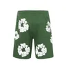 Designer Men's Shorts Foam Print Vintage High Street Summer Men's Beach Sport Casual Cotton Shorts Streetwear
