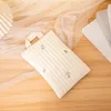 Förvaringspåsar blöjväska med blixtlås multifunktionell stängning handväska broderi mönster mamma för hemmamår