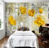 Yellow Flower Po Wallpapers Murals Living Room Bedroom Wall Art Home Decor Painting papier peint 3d Floral Wall Paper3042583