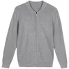 Pulls pour hommes Ebaihui Casual Solid Pull Vintage Polyvalent Slim Fit Mâle Tricots Automne Double Fermeture À Glissière Design Cardigan À Manches Longues