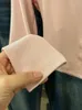 Mulheres camisetas rosa t-shirts mulheres moda coreana primavera macio magro doce faculdade recortada tops emendados projetados 2024 chegada diária casual