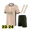 Nieuwe 23 24 MBAPPE HAKIMI voetbalshirts N.Mendes M.ASENSIO derde Maillots de voetbal 2023 2024 M.ASENSIO VERRATTI 4e Heren en kindertenue shirt uniformen