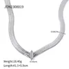 Collier en acier titane de style INS avec collier de lame de zirconium incrusté de platine en acier inoxydable plaqué or 18 carats pour bijoux pour femmes
