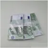 Other Event Party Supplies Prop Money Faux Billet Copy Paper Festive Toys 10 20 50 100 Fake Euro Movie Banknote For Kids Christmas Dhcip