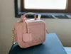 Caviar Women Crossbody Bag Luxury Makeup Bag Zipper Open Square Designer Bag