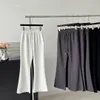 Pantalon de créateur pour femmes, Simple, couleur unie, décontracté, Slim, taille élastique, pantalon de fuite, Micro pantalon évasé, printemps