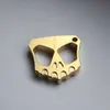 Solid CNC Brass Pure Fist Buckle Tiger Finger Army Fan EDC Equipment Ing Self-Defense Window Breaking Tool 6957