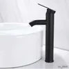 Robinets de lavabo de salle de bain Robinets de lavabo de salle de bain Mélangeur court/haut froid et chaud Robinet de lavabo en acier inoxydable Robinet de lavabo à levier unique de style minimaliste