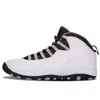 Chaussures de basket-ball 10S Men Jumpman 10 10e anniversaire Seattle Steel Cement Tinker Bulls Over Broadway Orlando Light Huarache J10 Sneakers Outdoor Sports Trainers