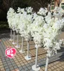 Feestdecoratie 150 cm 5FT hoge luxe witte kunstmatige kersenbloesemboom Runner gangpad kolom weggeleiders voor bruiloft T-station 5656976