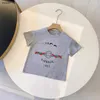 Luxury kids T shirts Multi color woven printing boys summer top Size 90-150 CM designer baby clothes girl Short Sleeve cotton child tees 24Feb20