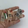 Hanger Kettingen Zinklegering Palestina Kufiya Vorm Sjaal Ketting Voor Mannen Vrouwen Sieraden Gift