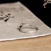 Anelli MKENDN stile gotico vintage in vero argento sterling 925 con gatto anello da donna gioielli con dita regolabili punk regali scuri
