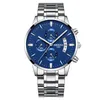 12 컬러 Orologio Masculino 남자 시계 유명한 최고 브랜드 남자 패션 캐주얼 드레스 시계 Nibosi Military Quartz Wristwatche284E