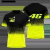 Homens camisetas 2023 Novo 46 Velocidade Secagem T-shirt Equipe Terno Terno de Trabalho Terno de Carro Terno de Reparação Personalizado Camisa de Corrida Q240220