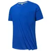 Men's T Shirts Summer Cotton Cover Polyester Shirt Crew Neck Pocket Solid Bright Quick Dry Versatile Loose Outdoor Sports