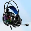 YINDAIO Q7 Deep Bass Headphones DTS 7.1 Surround Sound Colorful Light Wired Gaming Headphone com microfone - USB único com chip decodificador de áudio5944890