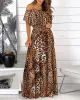 Dress 2022 Amazon Wish Independent Station Popular Lats Flums Otwarte ramię koronkowe sukienka do nadruku Kobieta