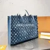 Denim tassen Crossbody Dames Zijkant Reliëf Bloemen Met Originele Stofzak Ontwerpers Tote Multi functionele handtassen Dames schoudertas