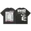 Hellstar T-shirts Mens Shirt krótkie koszulki Mężczyźni Kobiety Wysokiej jakości streetwear Hip Hop Fashion Shirt Hell Star 976