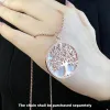 Pendants Pendants White Tree Rose Gold Color New Jewelry Romantic Symbol Balance 925 Sterling Silver Accessories Gift For Women