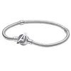 Silberarmband 925 Sterling Funkelndes Maus-Herz-Armband Stitch Fit Original-Armband Silber Charm Bead Damenschmuck Charm-Armbänder Schmuckgeschenk für Mädchen