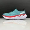 Sneakers Clifton 8 Running Shoe Hokkas Shoes Womens Bondi 8 Clifton 9 Triple White Summer Song Blue Coral Peach Real Teal Lunar Rock Sports Mens Trainer Sneakers