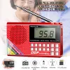 Radio Draagbare Fm/am/sw-radio Mini Dsp-radio-ontvanger Mp3-speler met led-display Ondersteuning Uitschakelen Geheugen Tf-kaart U Disk Headset Spelen