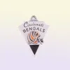 Futebol encaixe encanta de Cincinnati Mix Style Diy Pinglelet Brinchones Brincos Snap Button Steeler Bengal Tiger Jewelry Access5794421