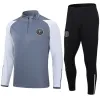 Hommes Enfants 23/24 Inter Miami Football Survêtements Long Zipper Football Training Suit 2023 2024 Sportswear MATUIDI HIGUAIN survetement pied jogging Ensembles