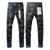 Designer-Herrenjeans Lila Jeans Jeanshose Herren Lila Jeans Designer Jean Herrenhose Gerades Design Retro Streetwear LILA Markenjeans Hose 242