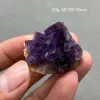 Hängen 100% Natural Purple Window Fluorite Crystal Raw Stone Exempel Collection från Anhui, Kina