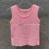 U-hals sporttop dames ademend gebreide tops glanzende kristallen tanks lente zomer mouwloos vest