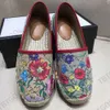 Espadrilles de luxe pour femmes, chaussures à enfiler, plate-forme de printemps d'été avec boucle de lettre, mocassins en cuir véritable, semelle souple, chaussures décontractées avec sac de boîte NO36