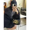 2023 New Yuanbao Chain Lingge Underarm Middle Antique Bag Backpack 88% factory direct