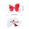 Hårtillbehör 4st Double-Layer Ribbon Bows Kvinnor Hårnålar Fashion Headwear Female Lady använder smycken Party Favor