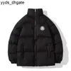 Monclears Mens kış kalınlaşmış ceket moda standı yaka ekmek çok renkli yeni gevşek büyük boy pamuklu ışık ve ince sevgililer