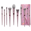 Conjunto de pincéis de ouro rosa com 10 peças, pó, base, corretivo, delineador, aplicador de pó, cosméticos, fibra artificial, conjunto de pincéis de maquiagem profissional, ferramentas