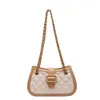 Lingge Texture Small Spring/Summer 2023 New Fashion Chain Women's Crossbody Bag 75％Factory Direct Sales