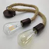 Lampes suspendues Vintage corde lumières E27 grenier personnalité industrielle éclairages intérieurs pour Loft salon café rétro lampe suspendue