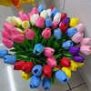 Fiori decorativi Tulipano Simulazione Fiore Artificiale Matrimonio Decorazione domestica Puntelli Pianta