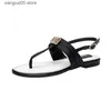 Sandalen Slippers Nieuwe C Familie Mode Zijde Satijn Sandalen voor Dames Uitloper Slides Zomer Damesschoenen Platte Schoenen T240220