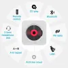 Oyuncu Duvarı Monte LEDCD Oyuncu Surround Sound FM Radyo Bluetooth USBMP3 Disk Taşınabilir Müzik Oyuncu Uzaktan Kumanda Stereo Hoparlör Ev