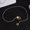 Collana con ciondolo a forma di cuore per le donne Collane a catena in oro di lusso Gioielli da donna firmati Gioielli di ancoraggio classici Regali di San Valentino per matrimoni da donna -3