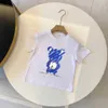 Brand Child T Shirty Logo Flower Bear Print Boys Top Rzeź